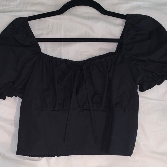 Puff sleeve square neck blouse - Picture 1 of 2